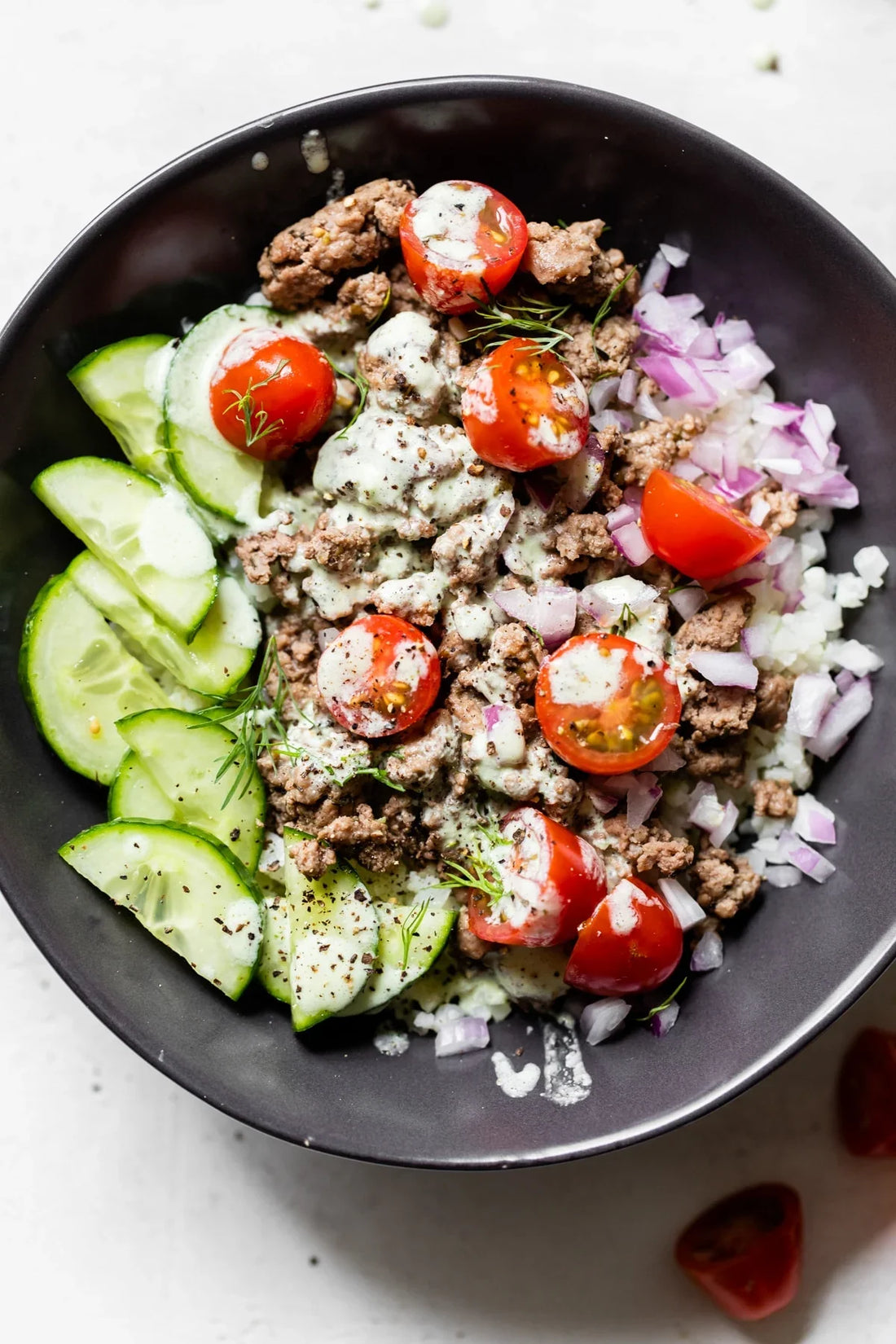 Amman's 🍲 Spiced Ground Lamb Rice Bowl with Yogurt Sauce