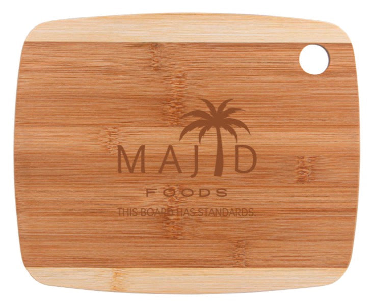 Majid Foods 11-Inch Two-Tone Bamboo Cutting Board