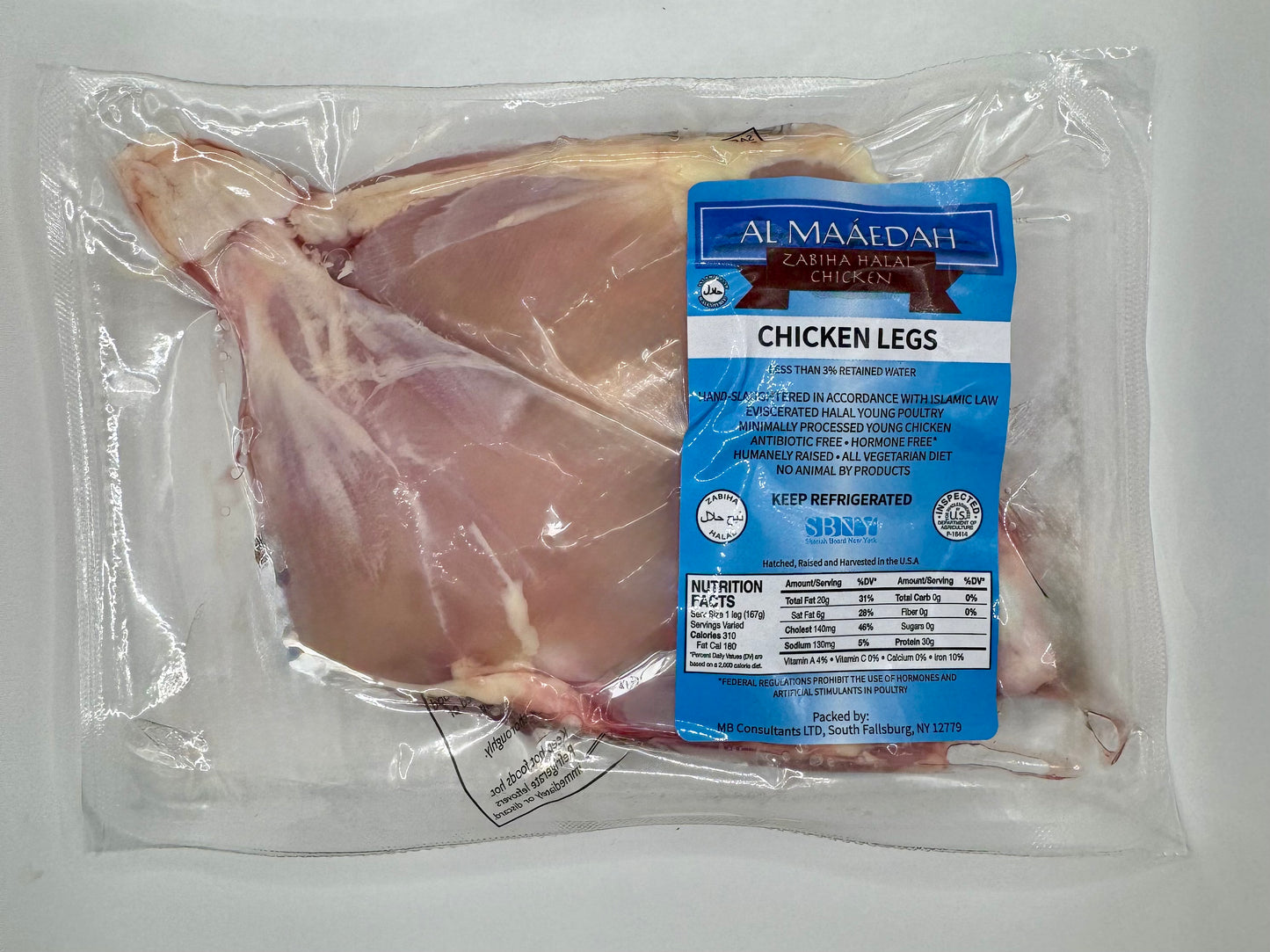 Zabiha Halal Skinless Legs Bulk