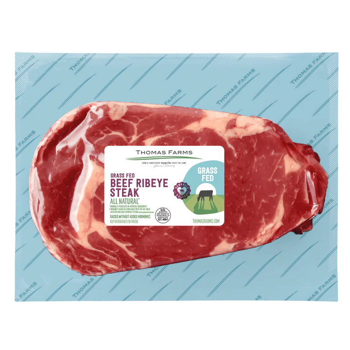 Zabiha Halal Grass-Fed Ribeye Steak 10oz Retail Pack