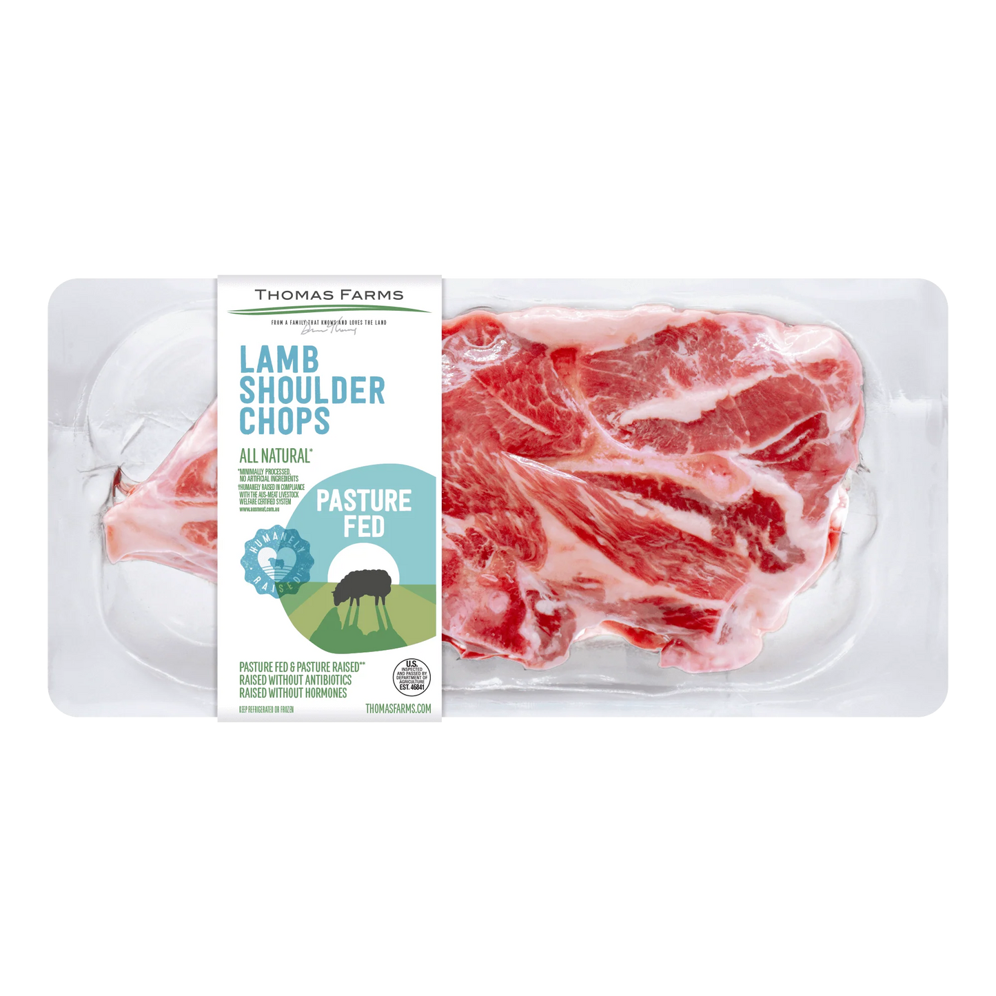 Zabiha Halal Lamb Shoulder Chop 13oz Retail Pack