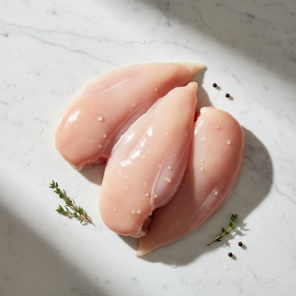 HFSAA Certified non-GMO project verified zabiha halal boneless skinless chicken breast