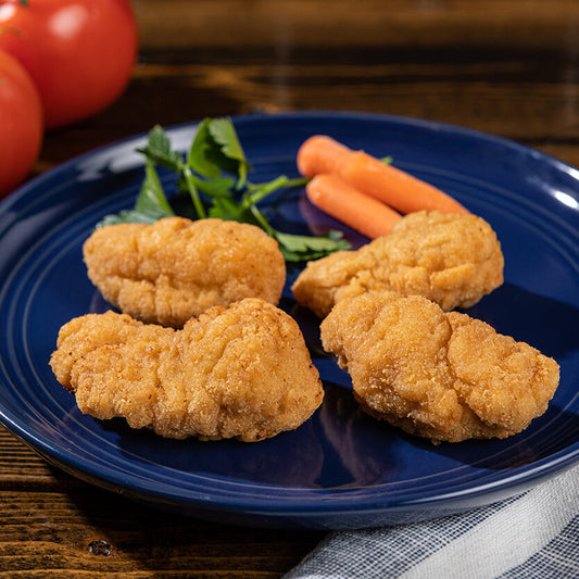 Zabiha Halal Homestyle Boneless Chicken Breast Chunk Fritters 5 lb bag