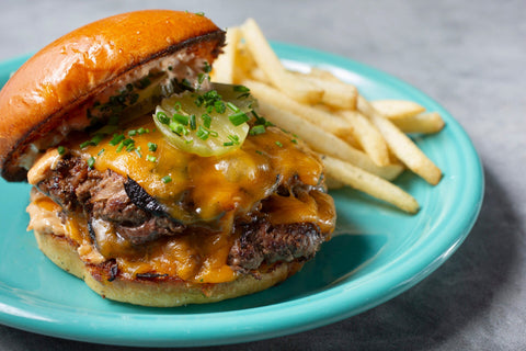 B.K's Wagyu Smash Burger Double Stack