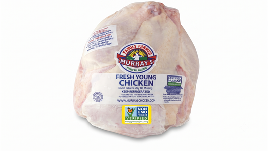 Non-GMO Zabiha Halal Whole Chicken (Antibiotic Free, Air-Chilled) Retail Pack