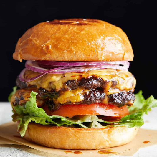 Organic Zabiha Halal Grass-Fed Ground Beef Burger 4-4oz Patties Retail Pack