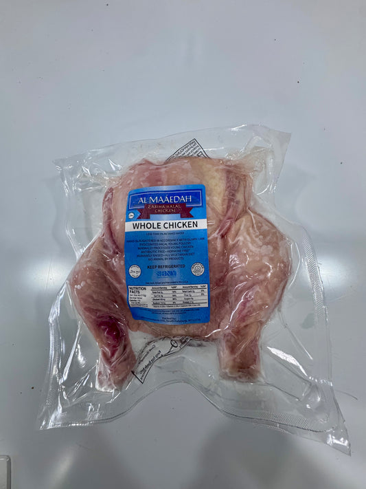 (Improved Packaging) Zabiha Halal Whole Chicken 3.5-4 lb Retail Pack