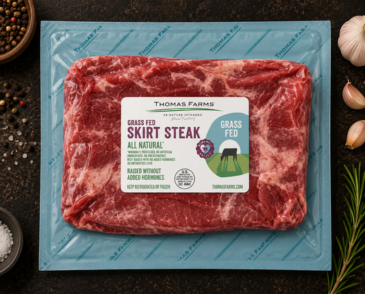 Zabiha Halal Grass-Fed Beef Skirt Steak 12 oz Retail Pack