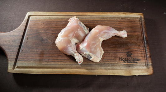 Non-GMO Zabiha Halal Skinless Chicken Legs (Antibiotic Free, Air-Chilled) 1 lb Retail Pack