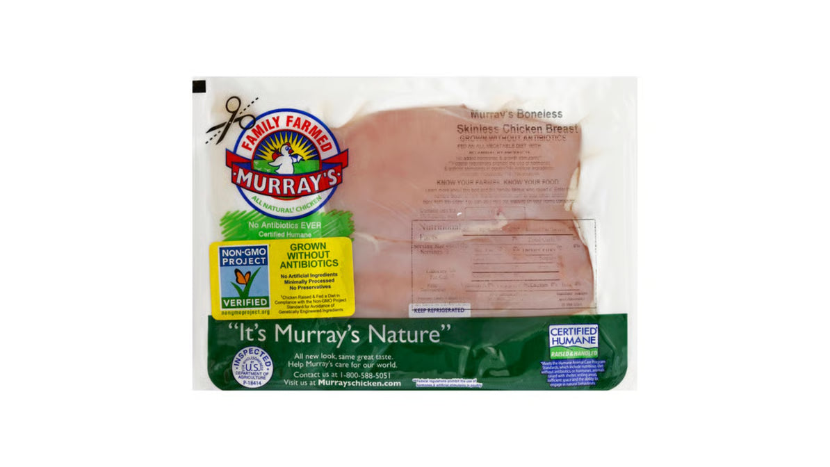 Non-GMO Zabiha Halal Boneless Skinless Chicken Breast (Antibiotic Free, Air-Chilled) 0.75 lb Retail Pack