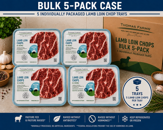 Zabiha Halal Lamb Loin Chop 16oz Retail Pack 6 lb Bulk - $12.49/lb REG $14.99/lb