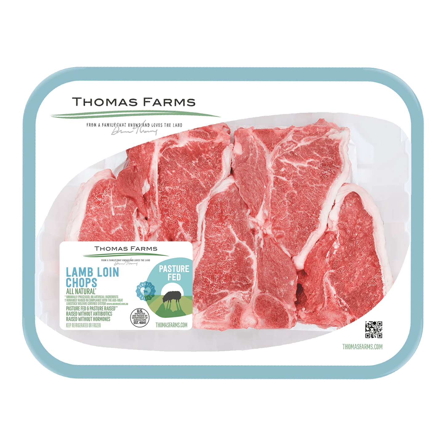 Zabiha Halal Lamb Loin Chop 16oz Retail Pack