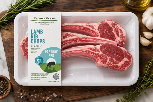 Zabiha Halal Lamb Rib Chops 8oz Retail Pack