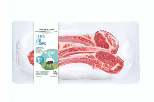Zabiha Halal Lamb Rib Chops 8oz Retail Pack